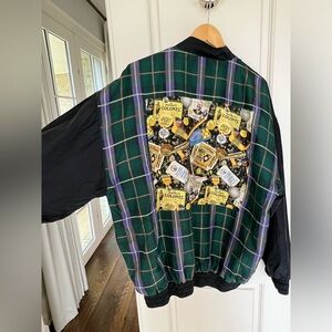 Vintage Robert Stock Silk Golf Jacket Wind Breaker Men’s Large